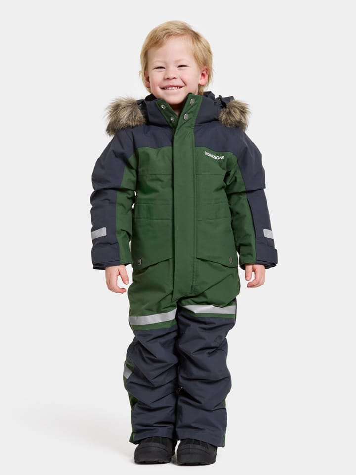 Didriksons Kids' Bjärven Coverall 3 Pine Green Didriksons