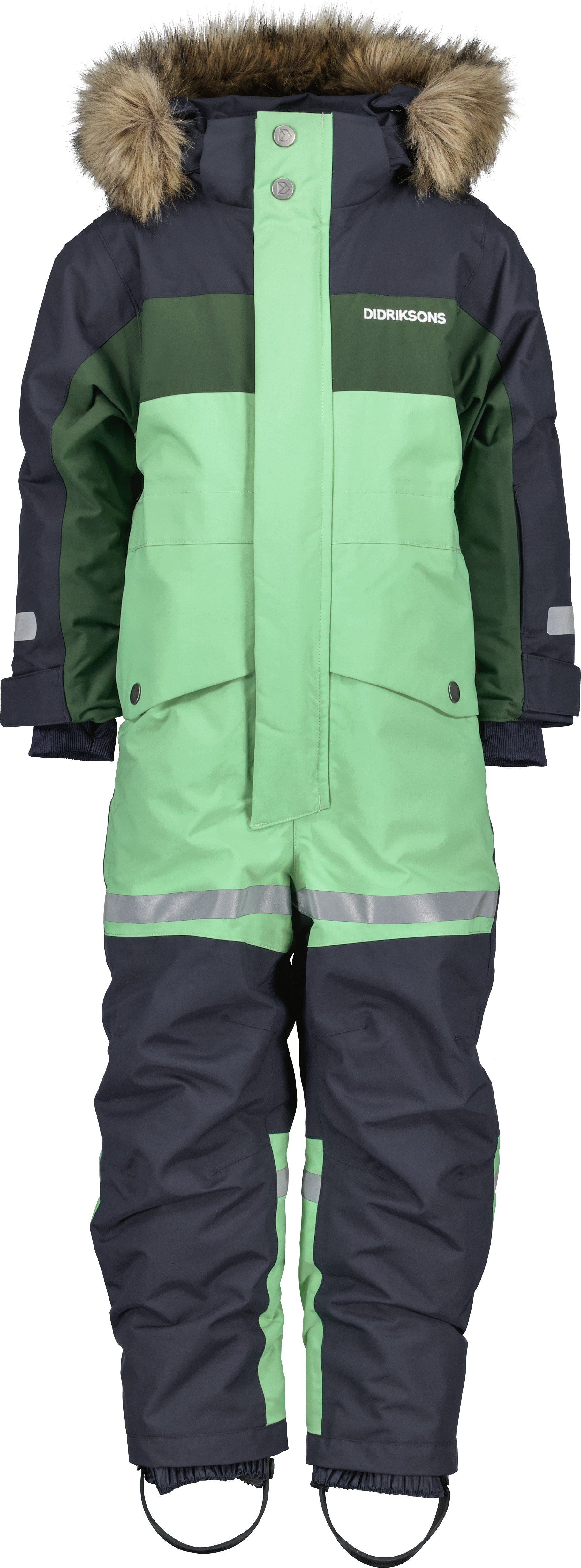 Didriksons Kids’ Bjärven Coverall 3 Dusty Lime