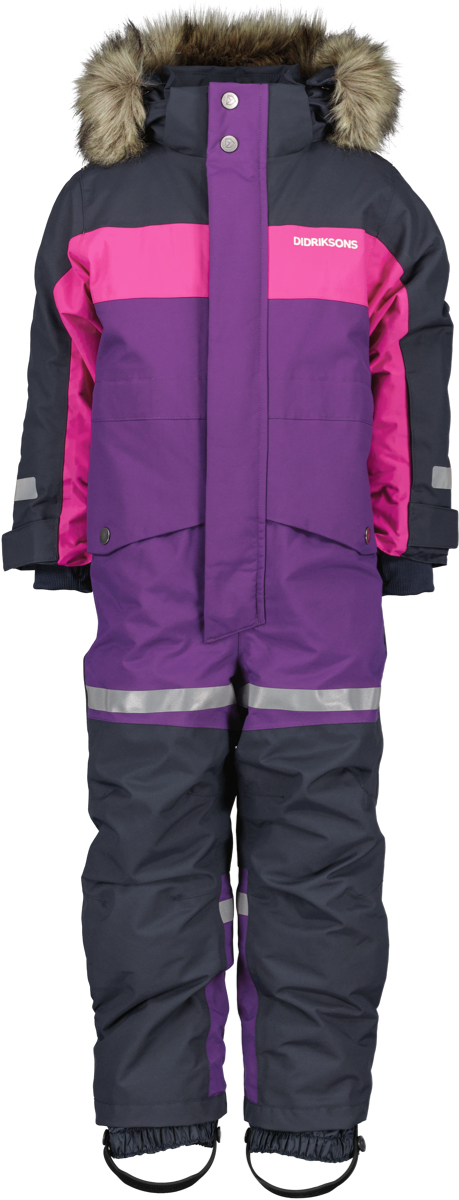 Didriksons Kids’ Bjärven Coverall 3 Royal Purple