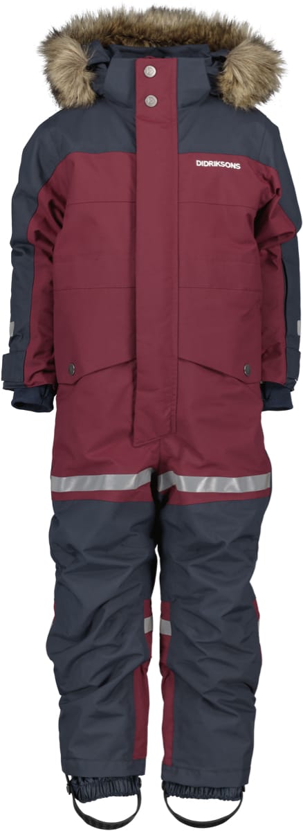 Didriksons Kids' Bjärven Coverall 3 Rusty Wine Didriksons