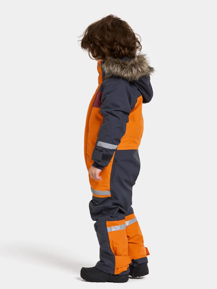 Didriksons Kids' Bjärven Coverall 3 Orange Jam Didriksons