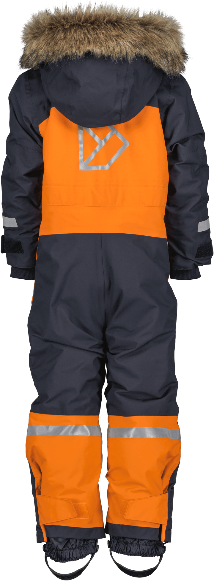 Didriksons Kids' Bjärven Coverall 3 Orange Jam Didriksons