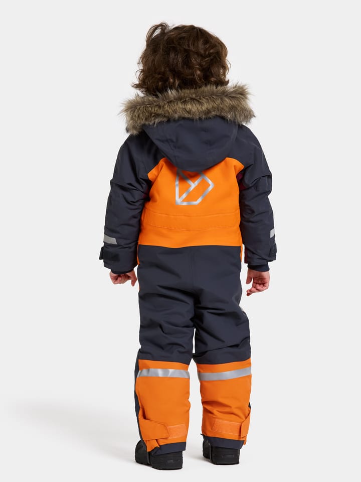 Didriksons Kids' Bjärven Coverall 3 Orange Jam Didriksons