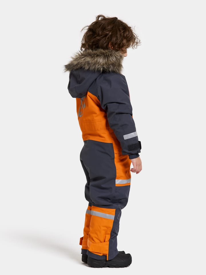 Didriksons Kids' Bjärven Coverall 3 Orange Jam Didriksons