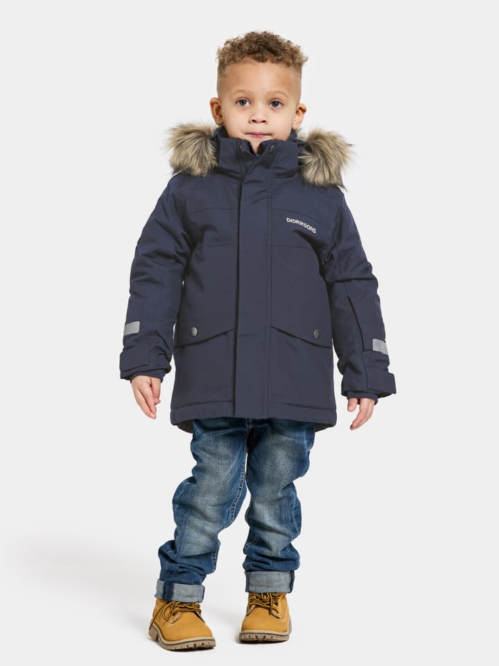 Didriksons Kids' Bjärven Parka 3 Navy Didriksons