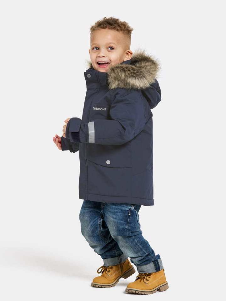 Didriksons Kids' Bjärven Parka 3 Navy Didriksons