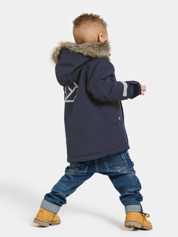 Didriksons Kids' Bjärven Parka 3 Navy Didriksons