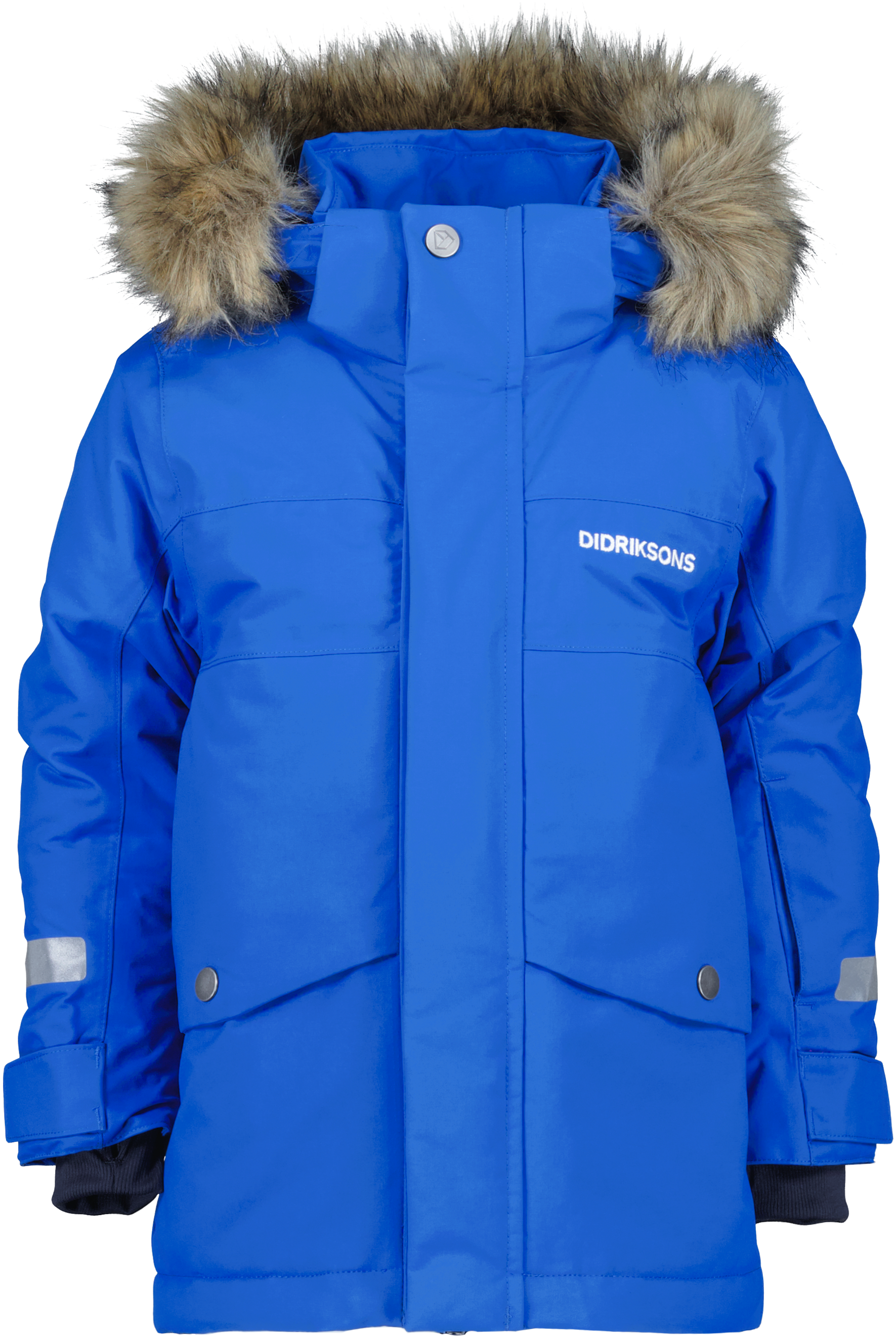 Didriksons Kids’ Bjärven Parka 3 Caribbean Blue