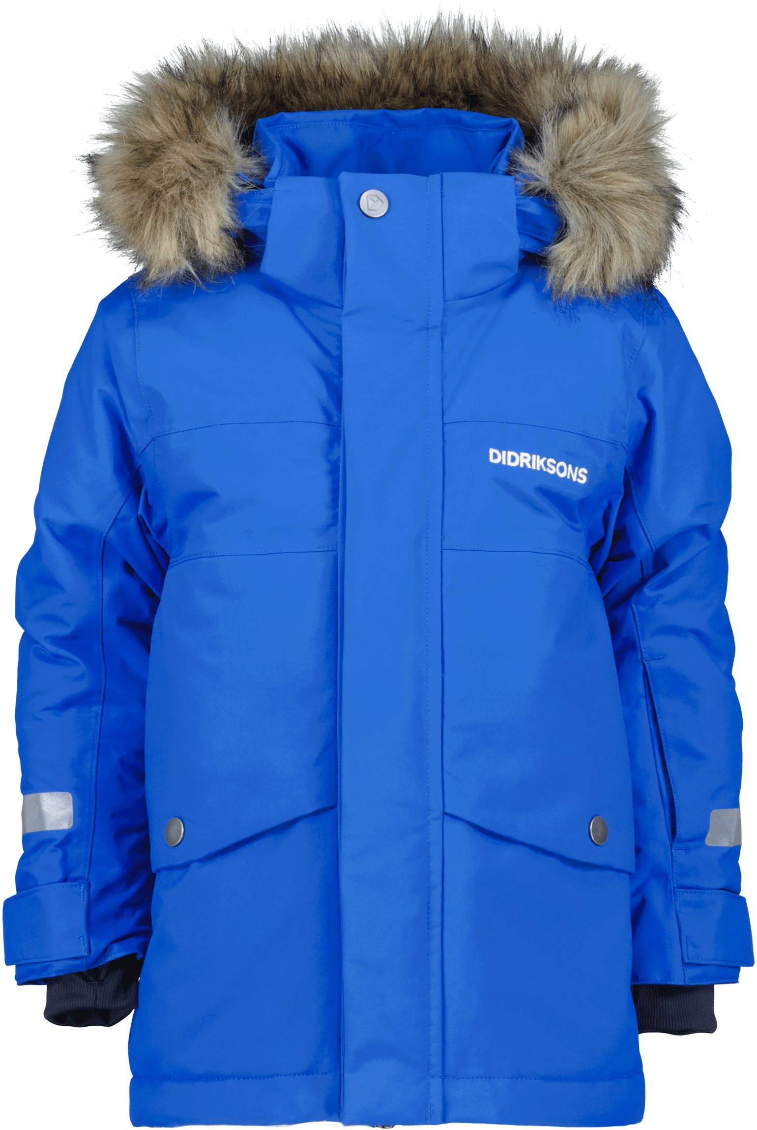 Didriksons Kids' Bjärven Parka 3 Caribbean Blue