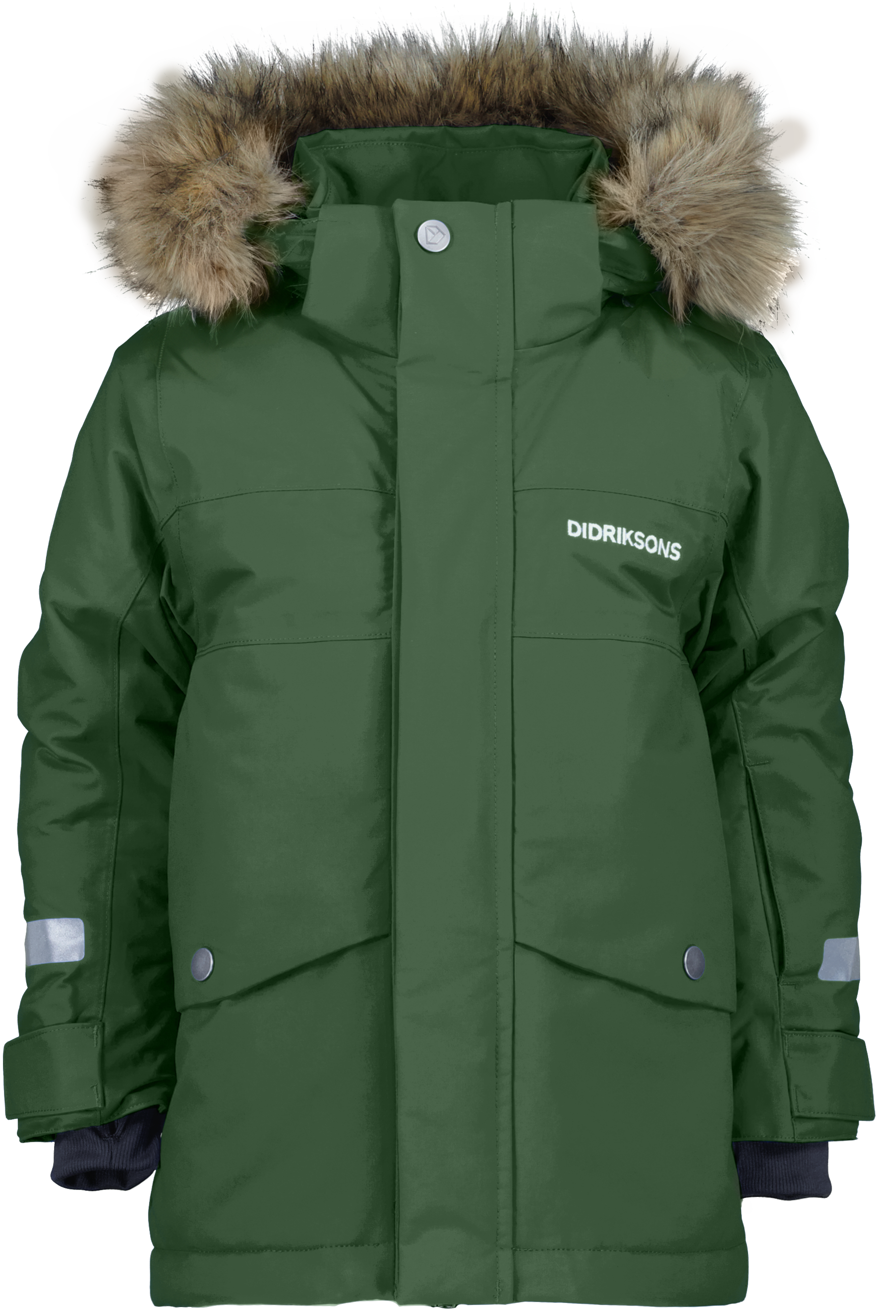 Didriksons Kids’ Bjärven Parka 3 Pine Green