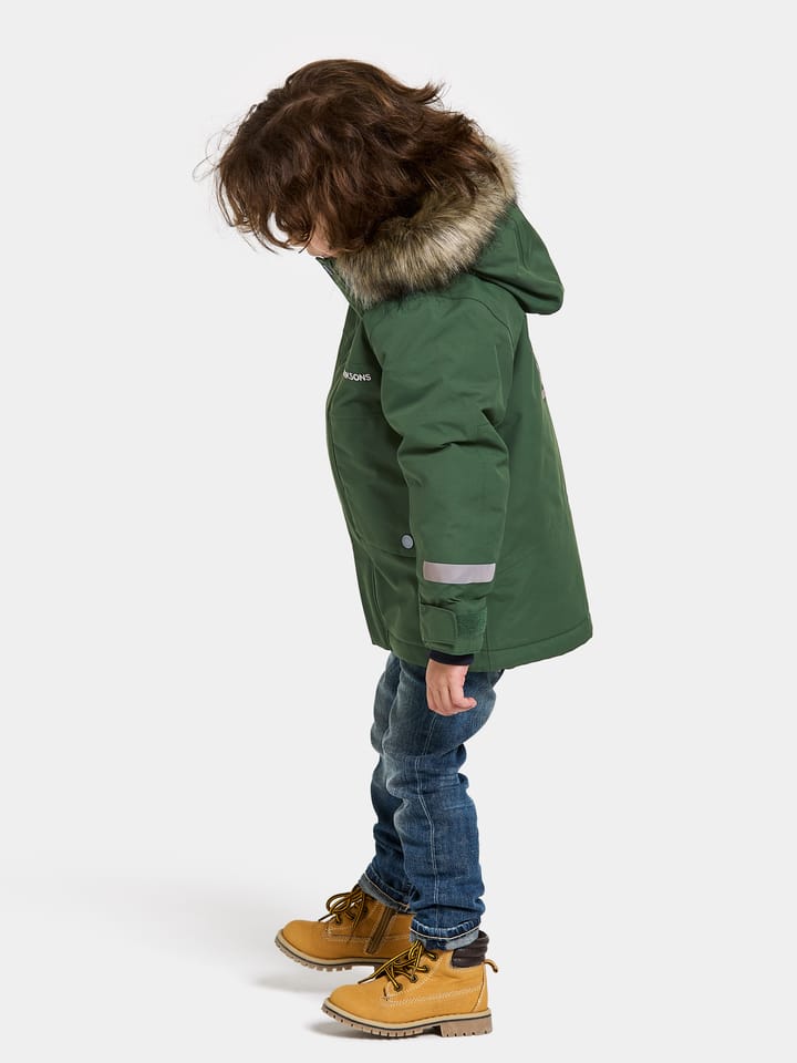 Didriksons Kids' Bjärven Parka 3 Pine Green Didriksons