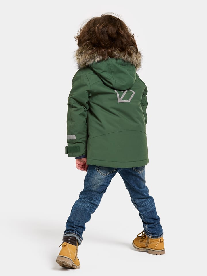 Didriksons Kids' Bjärven Parka 3 Pine Green Didriksons