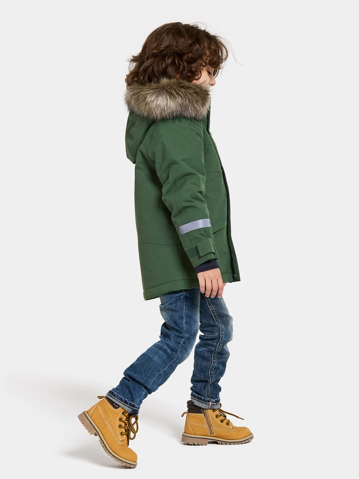 Didriksons Kids' Bjärven Parka 3 Pine Green Didriksons