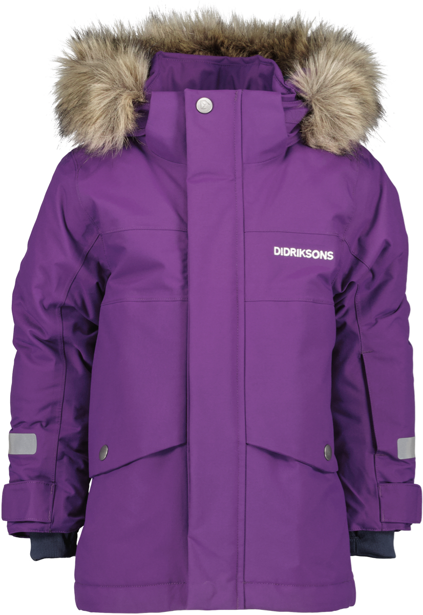 Didriksons Kids’ Bjärven Parka 3 Royal Purple