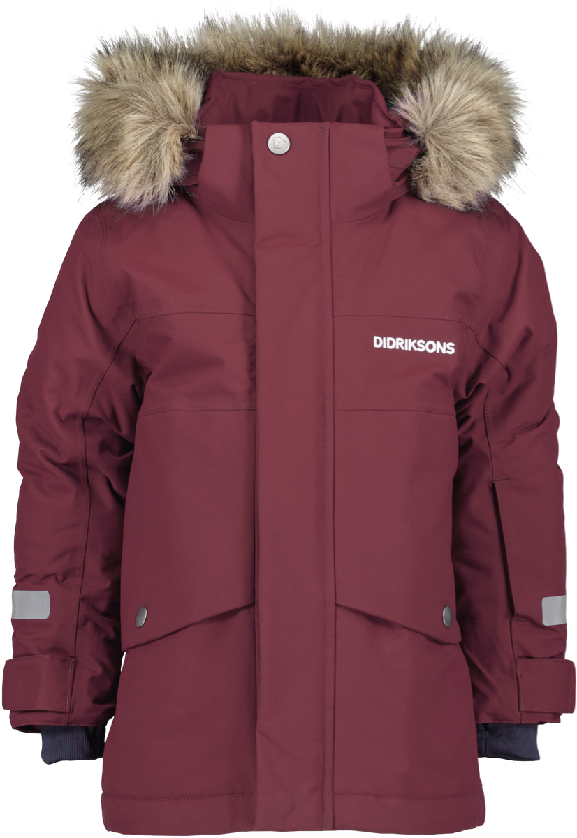 Didriksons Kids’ Bjärven Parka 3 Rusty Wine