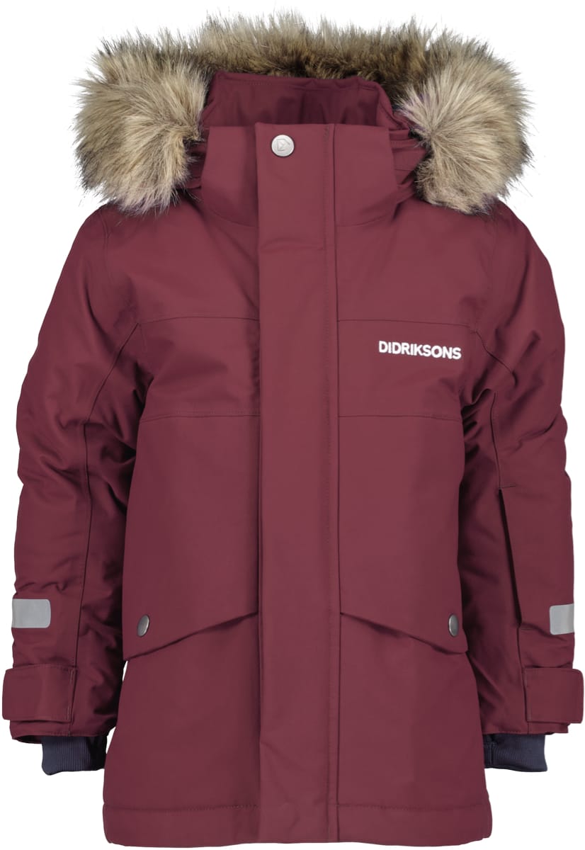 Didriksons Kids' Bjärven Parka 3 Rusty Wine