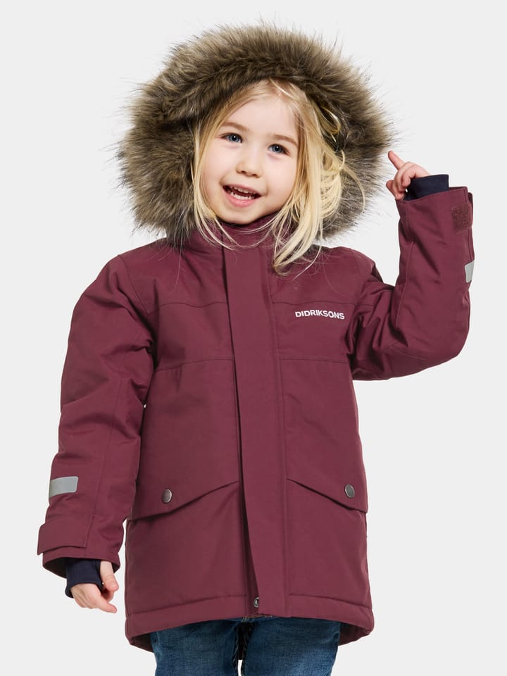 Didriksons Kids' Bjärven Parka 3 Rusty Wine Didriksons