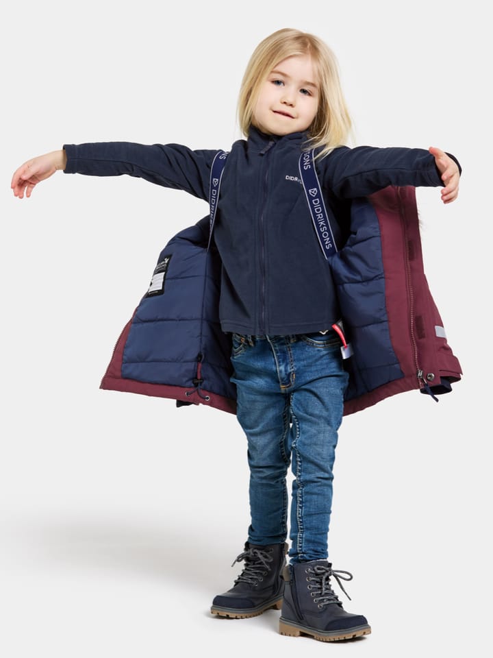 Didriksons Kids' Bjärven Parka 3 Rusty Wine Didriksons