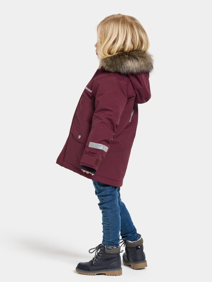 Didriksons Kids' Bjärven Parka 3 Rusty Wine Didriksons