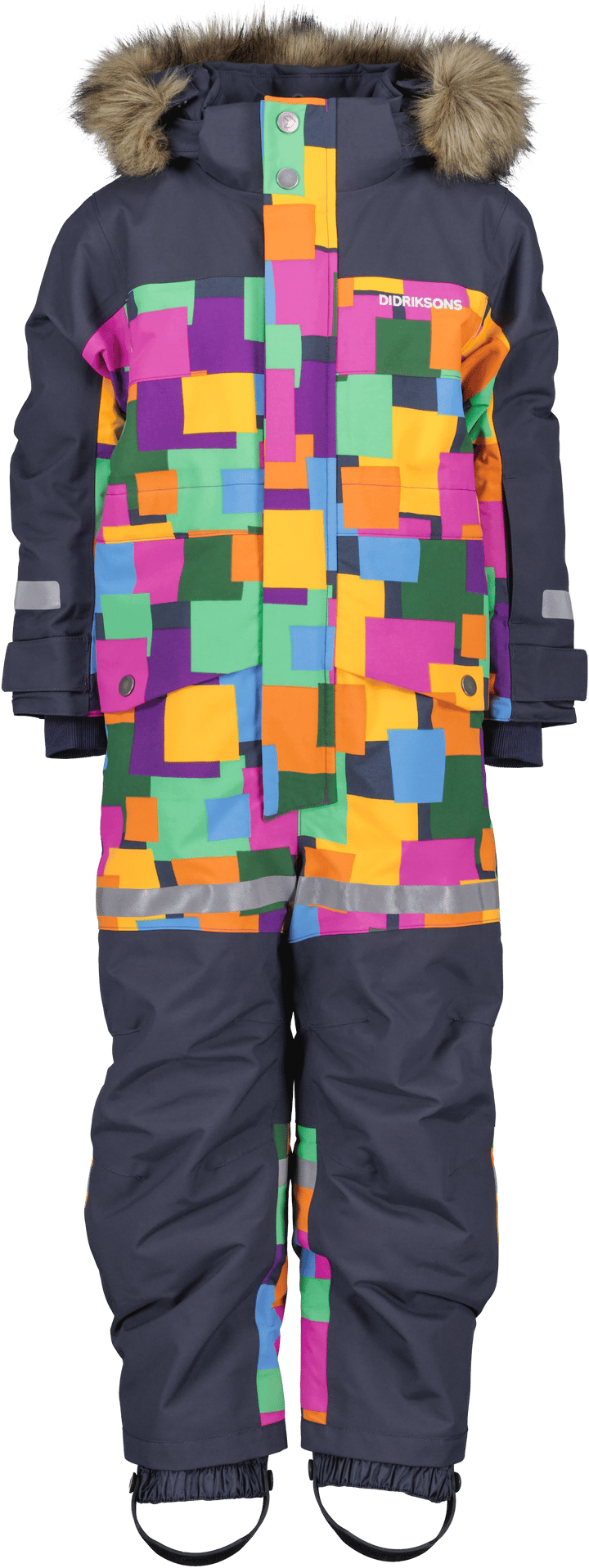 Didriksons Kids' Bjärven Printed Coverall PostIt Didriksons