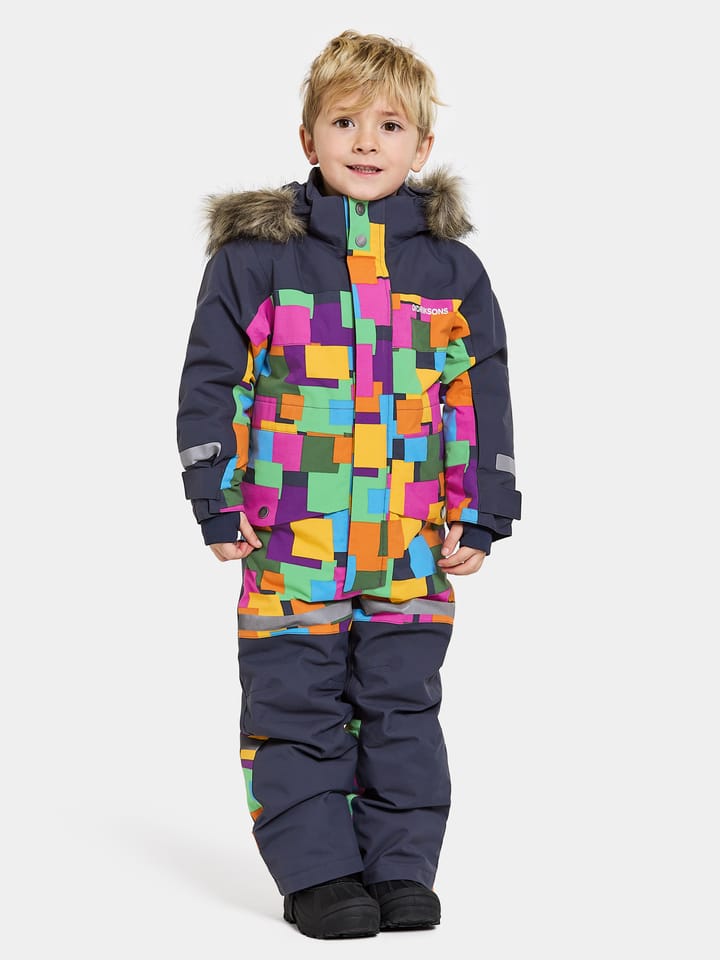 Didriksons Kids' Bjärven Printed Coverall PostIt Didriksons