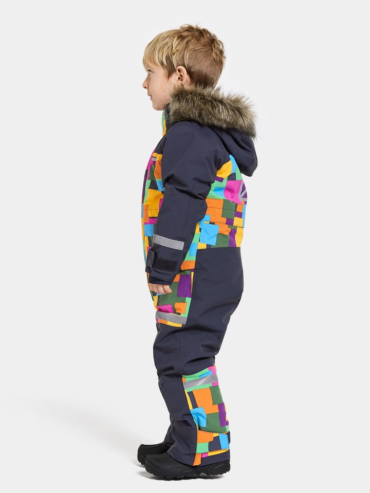 Didriksons Kids' Bjärven Printed Coverall PostIt Didriksons