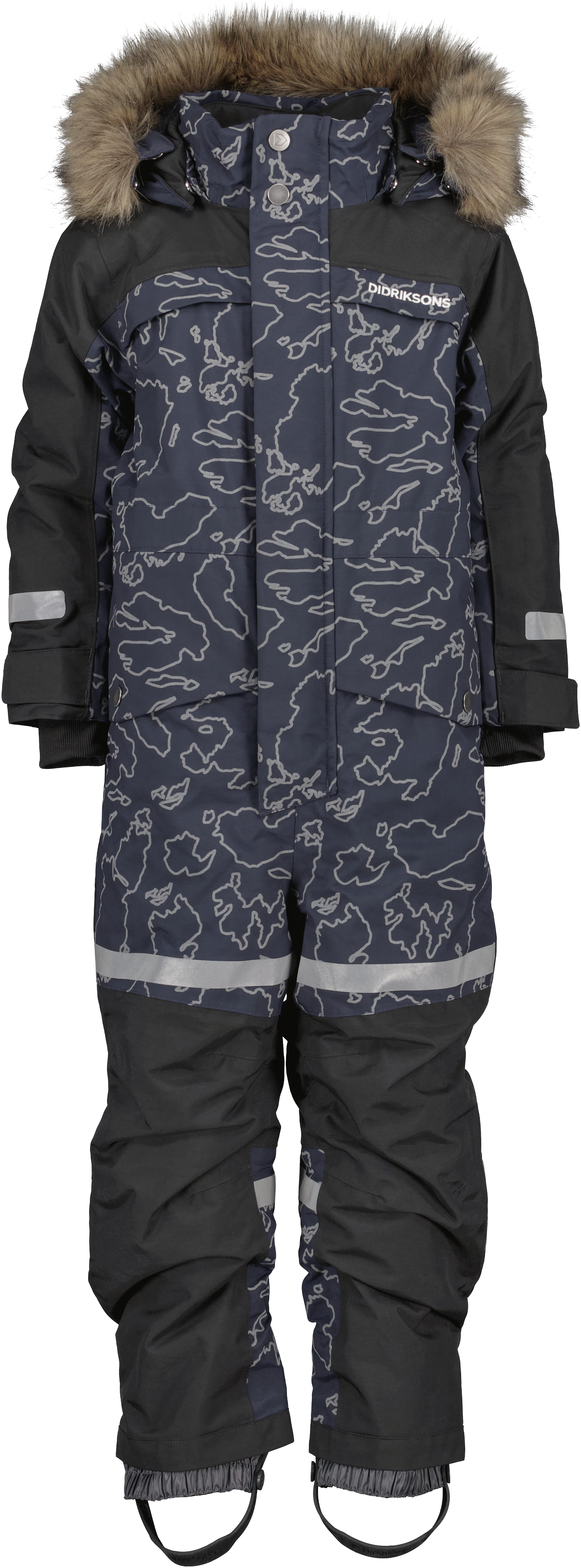 Didriksons Kids’ Bjärven Special Edition Coverall Grundsund Reflective Navy