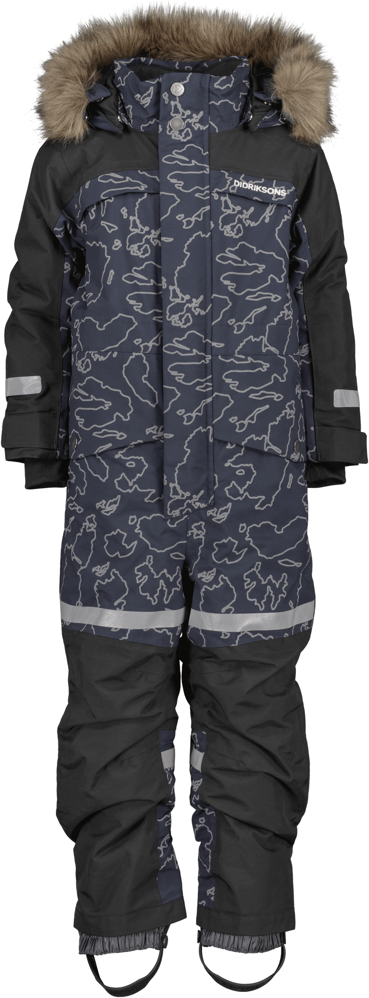 Didriksons Kids' Bjärven Special Edition Coverall Grundsund Reflective Navy Didriksons