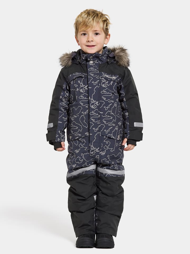 Didriksons Kids' Bjärven Special Edition Coverall Grundsund Reflective Navy Didriksons