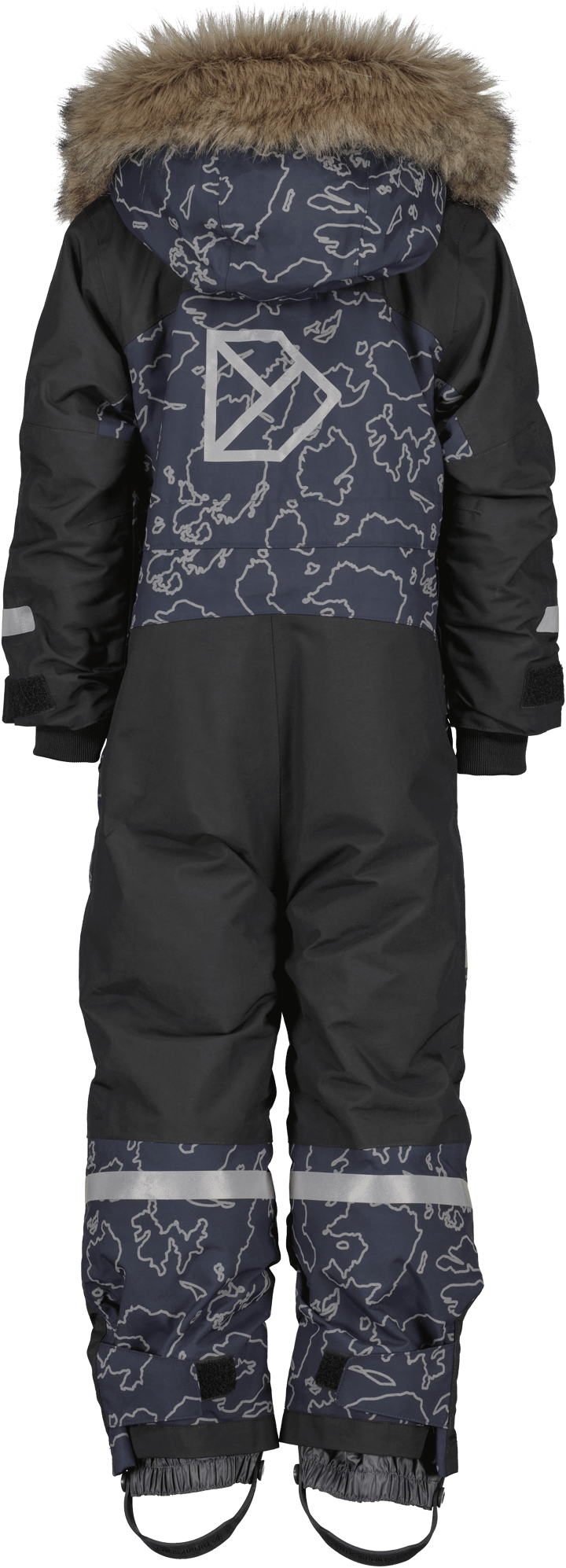 Didriksons Kids' Bjärven Special Edition Coverall Grundsund Reflective Navy Didriksons