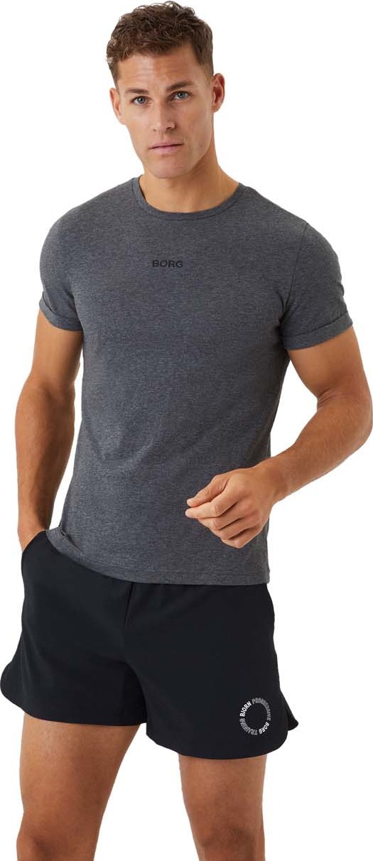 Björn Borg Men’s Borg Breeze T-Shirt Dark Grey Melange