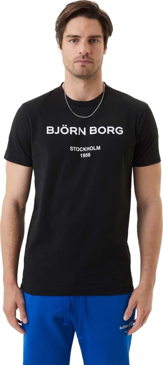 Björn Borg Men's Borg Logo T-Shirt Black Beauty Björn Borg