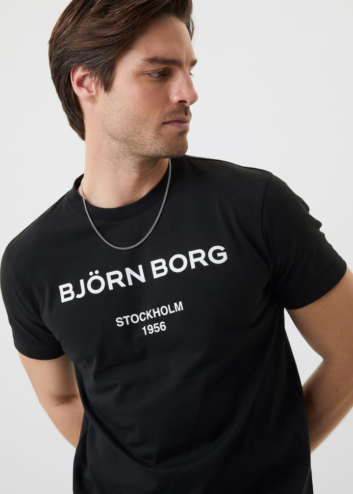 Björn Borg Men's Borg Logo T-Shirt Black Beauty Björn Borg