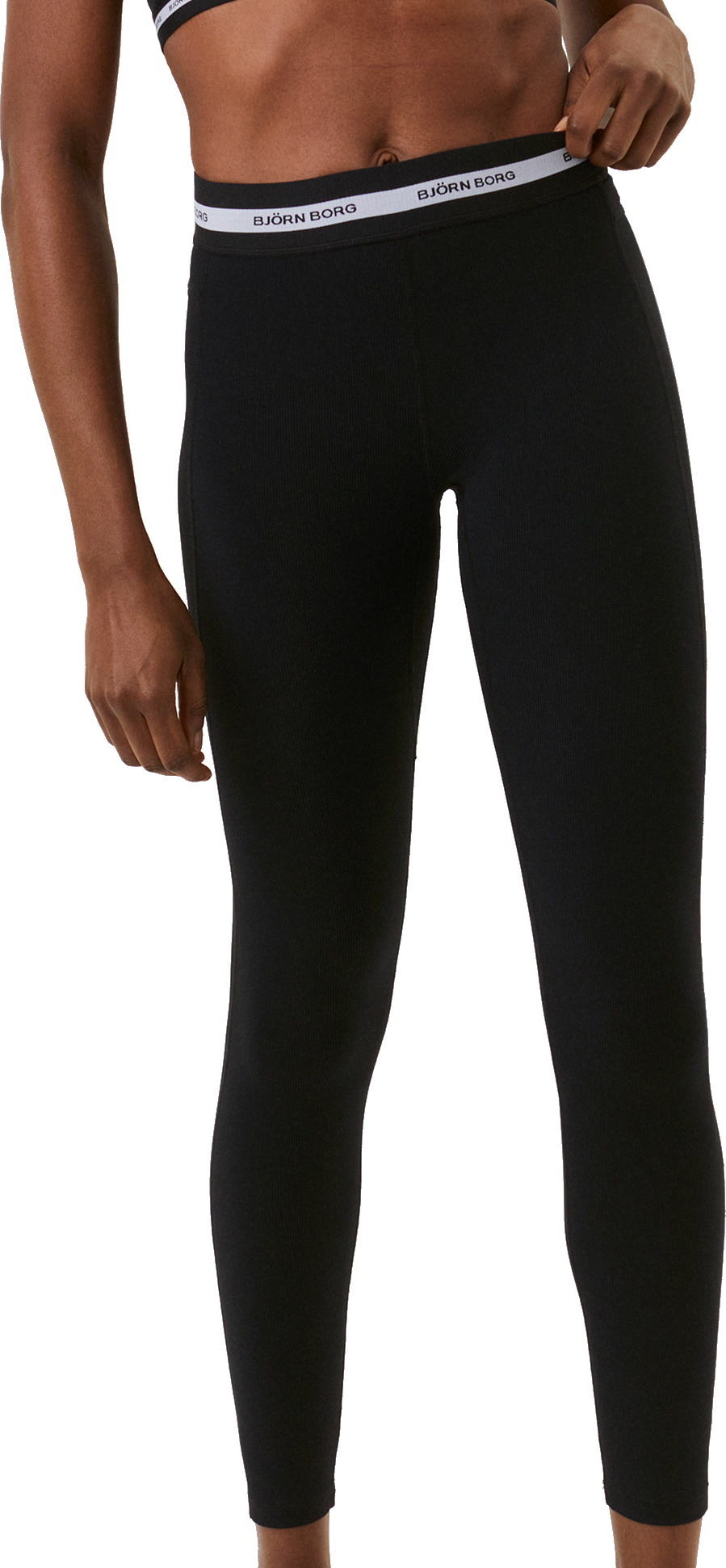 Björn Borg Women’s Borg Regular Rib Tights Black Beauty