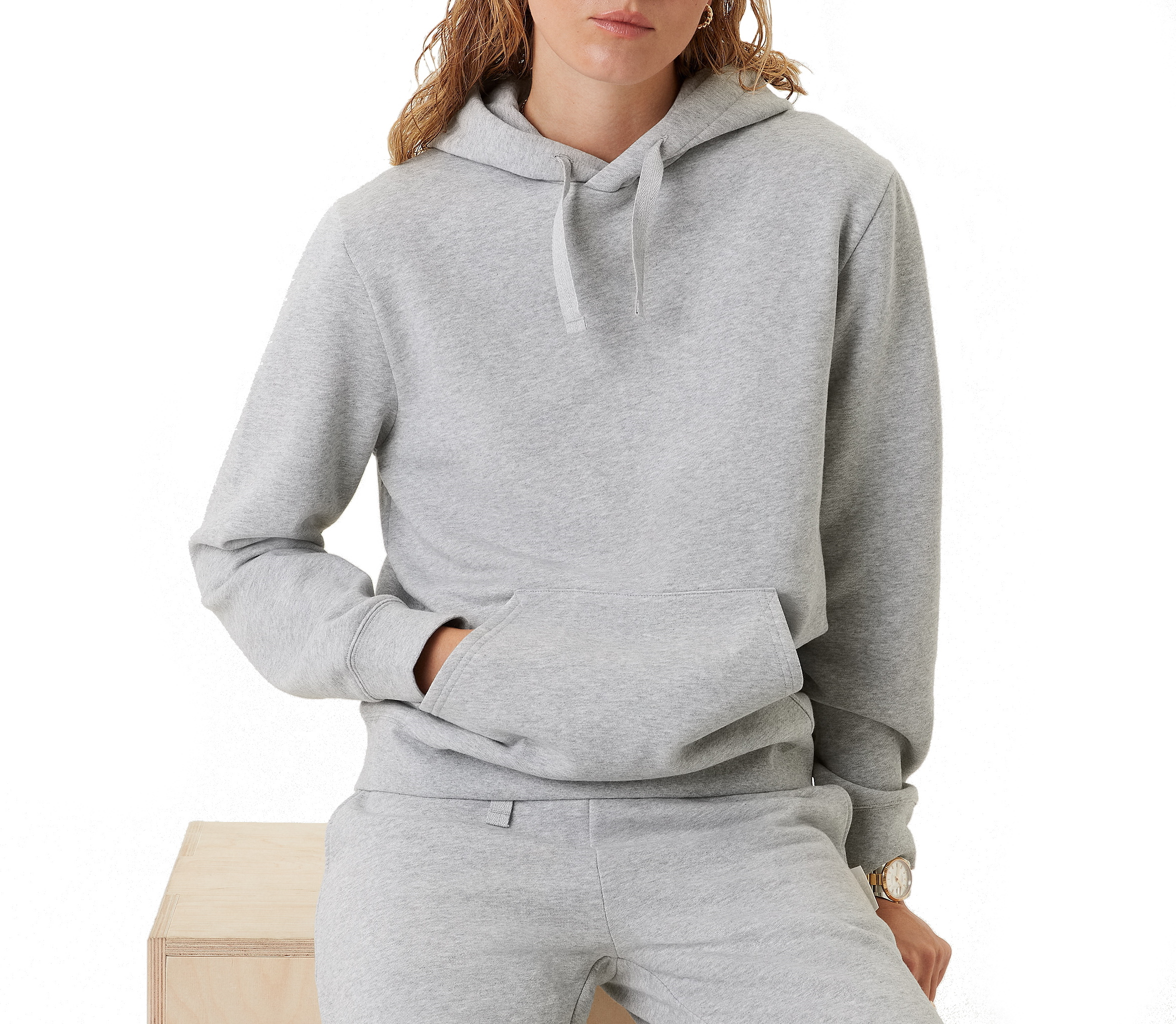 Björn Borg Women’s Centre Hoodie Light Grey Melange