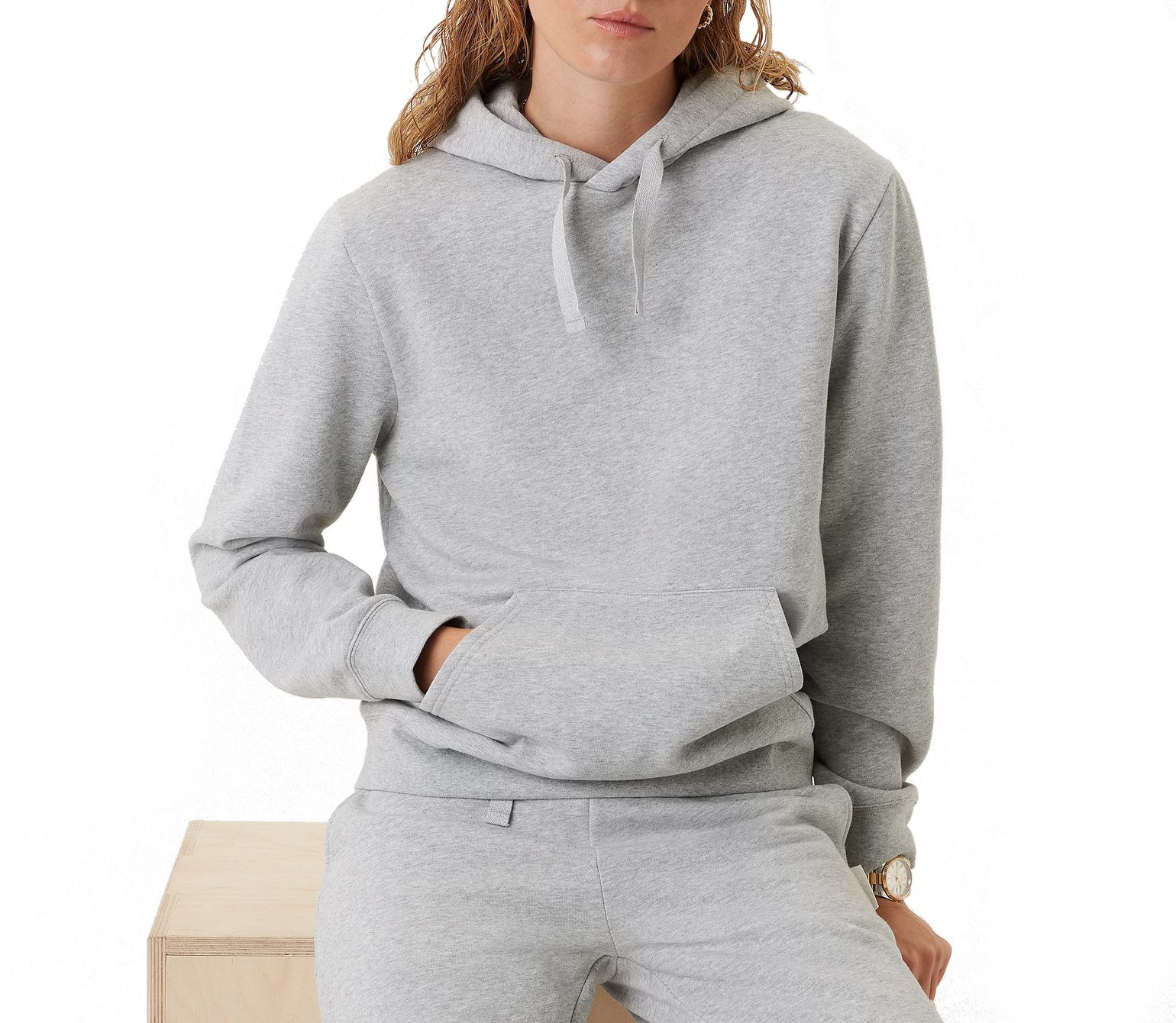 Björn Borg Women's Centre Hoodie Light Grey Melange