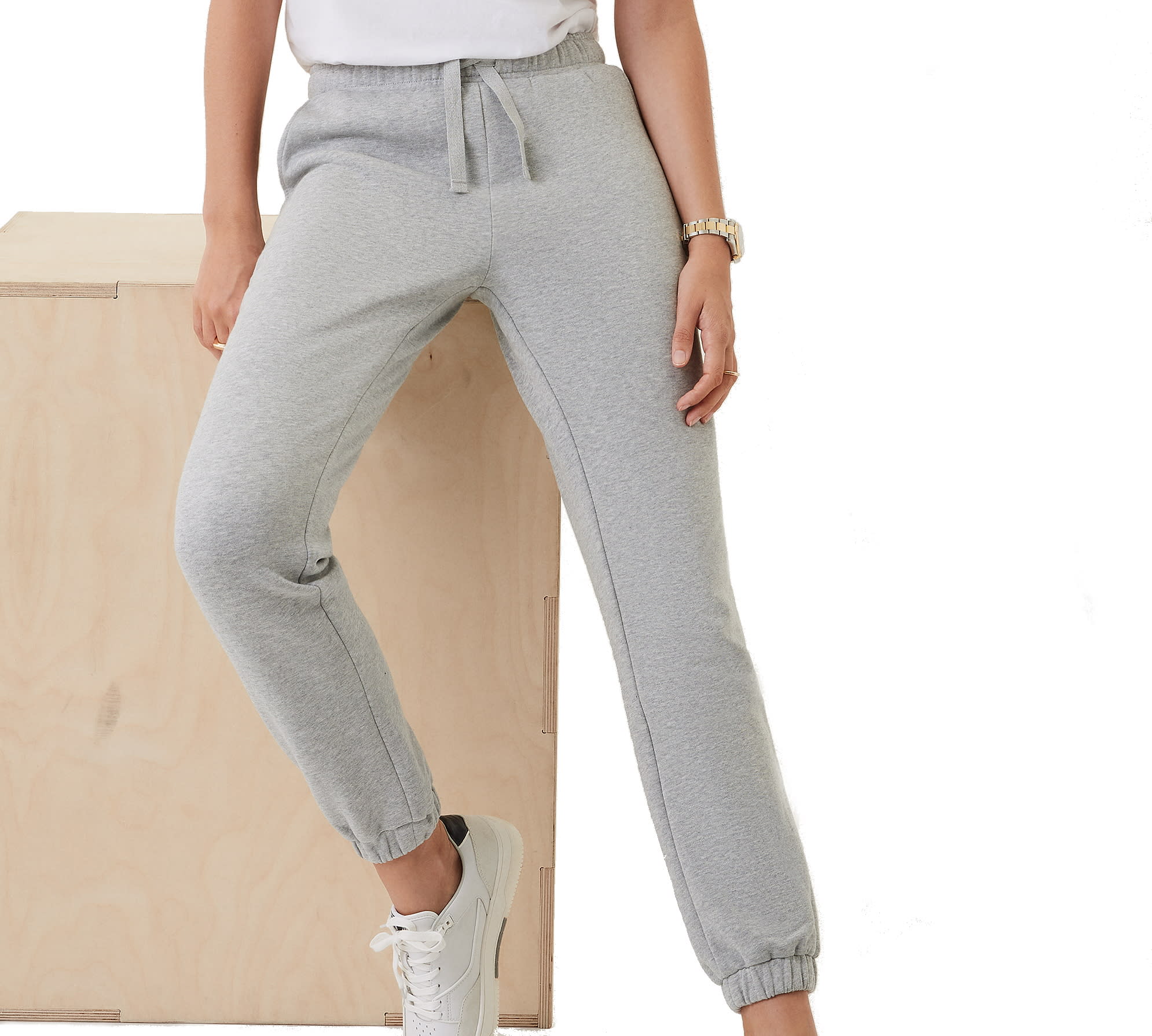 Björn Borg Women’s Centre Pants Light Grey Melange