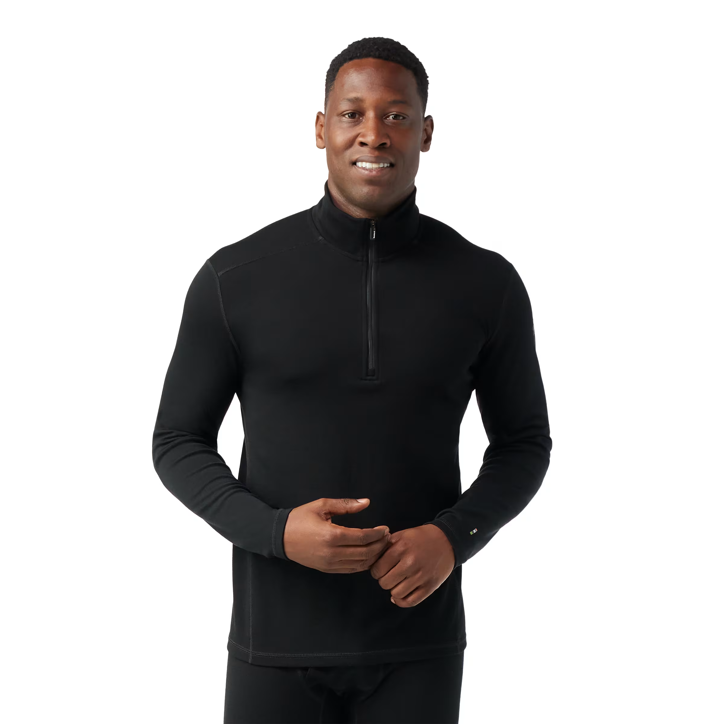 Smartwool Men’s Classic Thermal Merino Base Layer 1/4 Zip Boxed Black