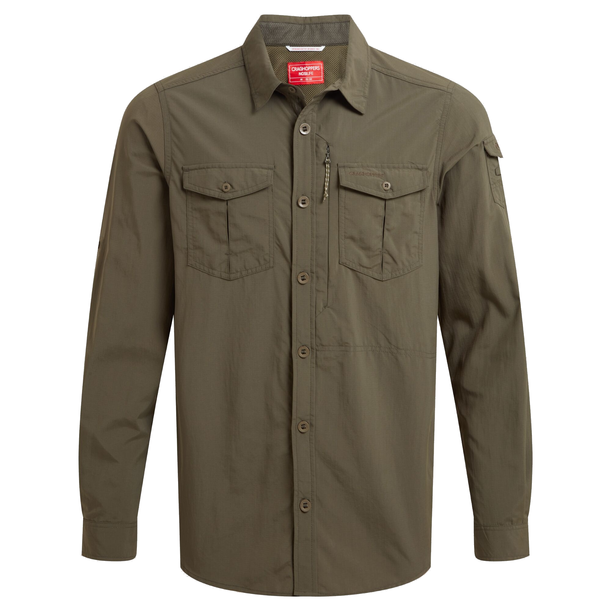 Craghoppers Men’s Nosilife Adventure Long Sleeved Shirt III Woodland Green