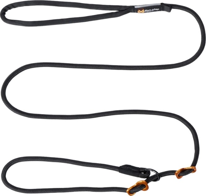 Non-stop Dogwear Retriever Leash Black, 1.6m/6mm