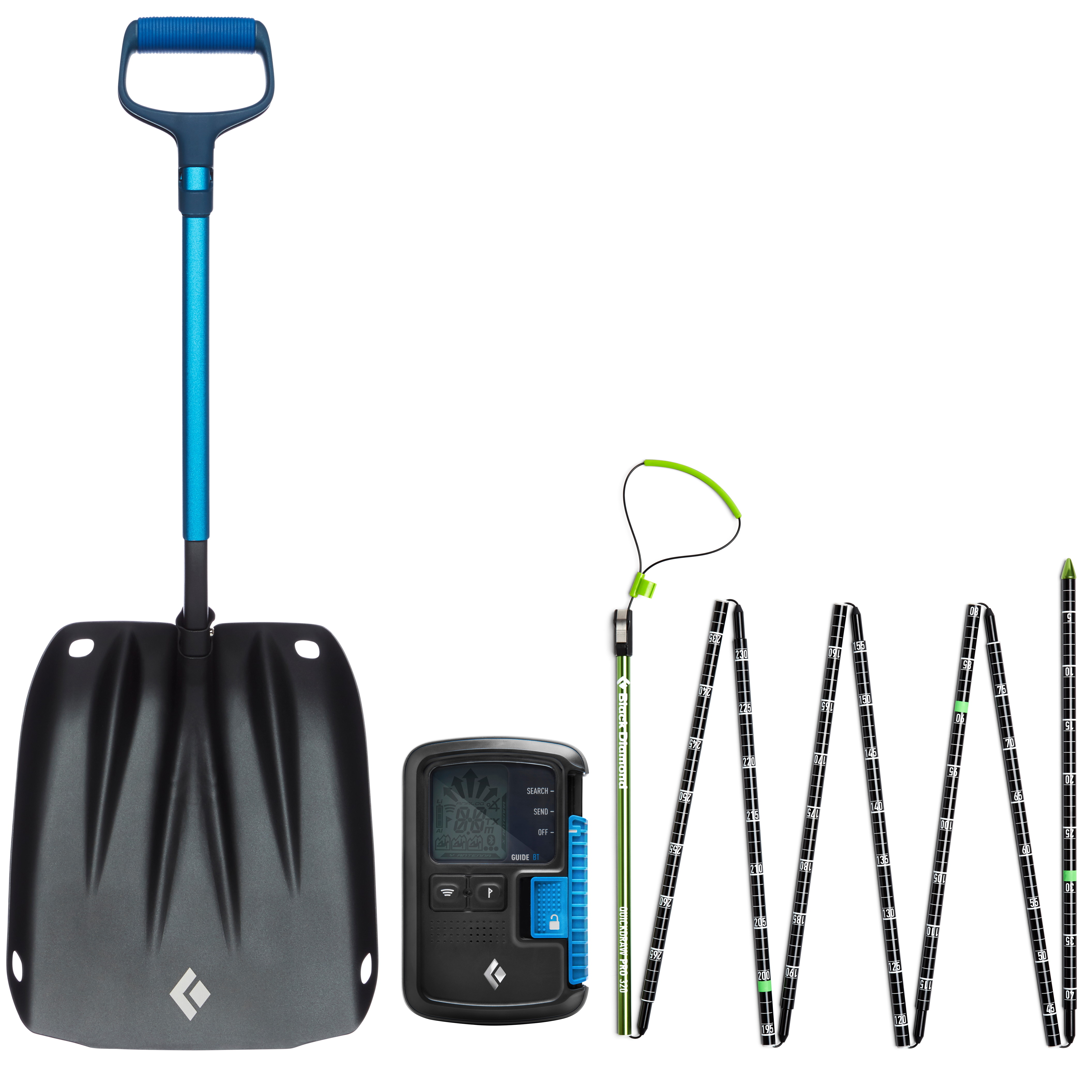 Black Diamond BD Guide Avy Safety Set Black/Blue/Lime