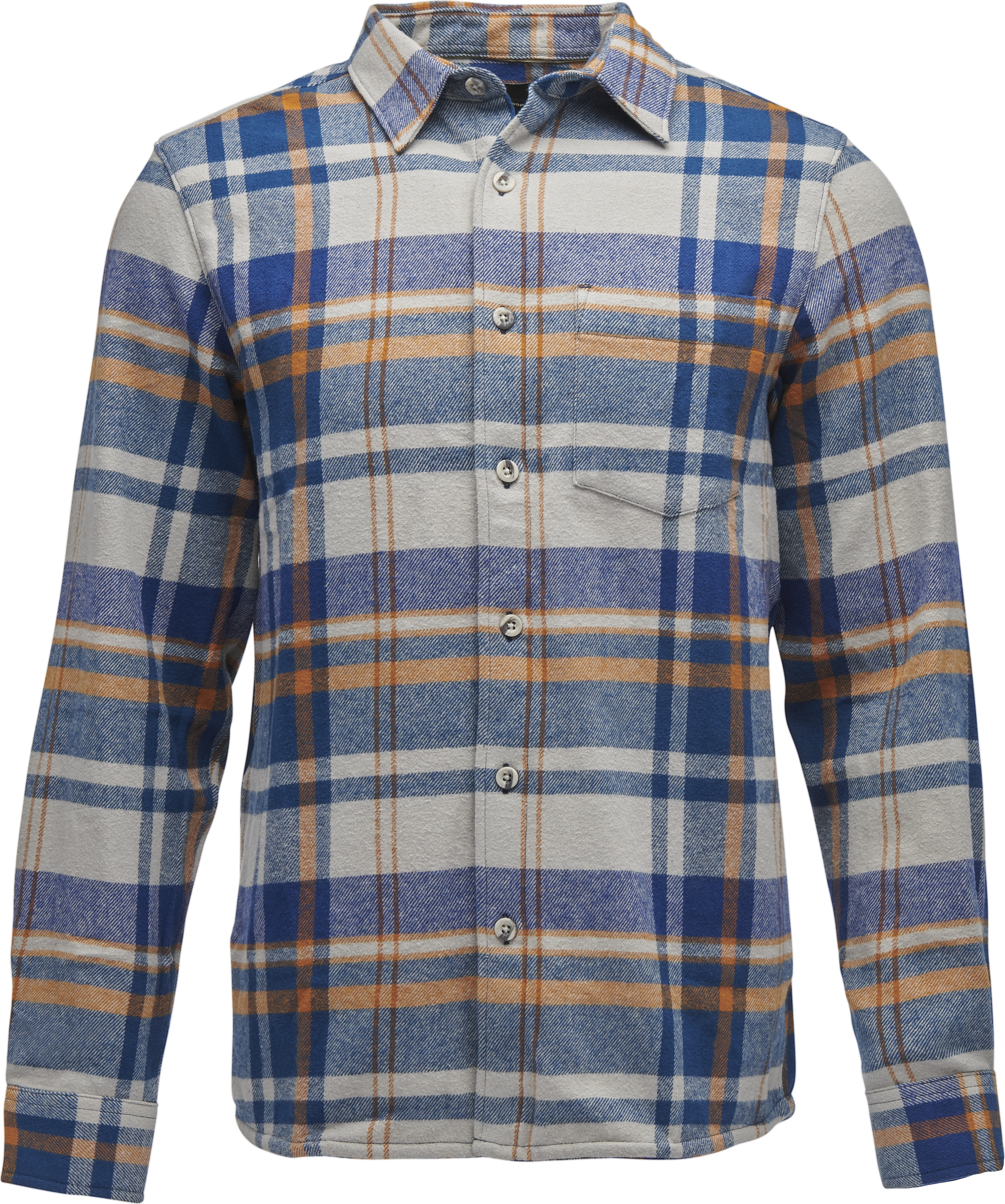 Black Diamond Black Diamond Men's Project Flannel Shirt Pewter-Indigo Plaid L, Pewter-Indigo Plaid