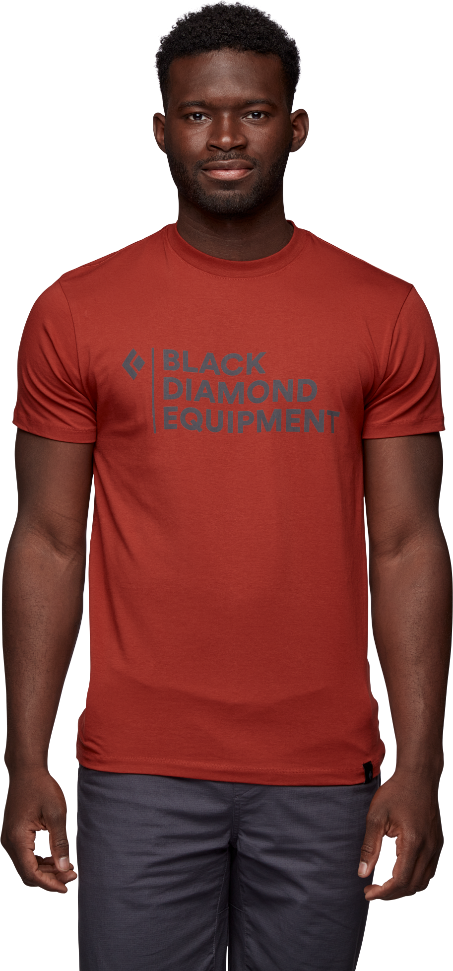 Black Diamond Men’s Stacked Logo Tee Red Rock