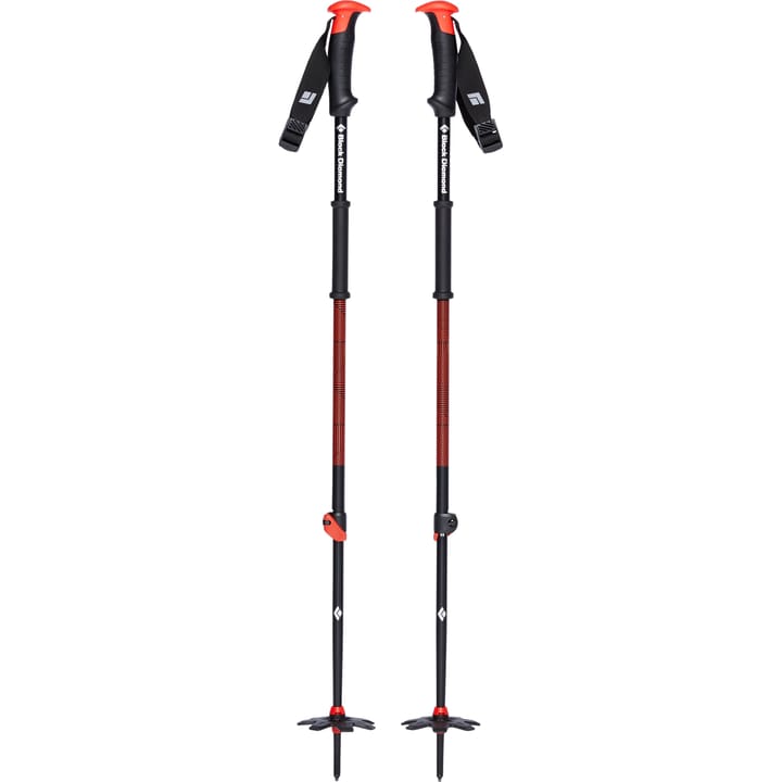 Black Diamond Traverse Ski Poles Black/Red Black Diamond