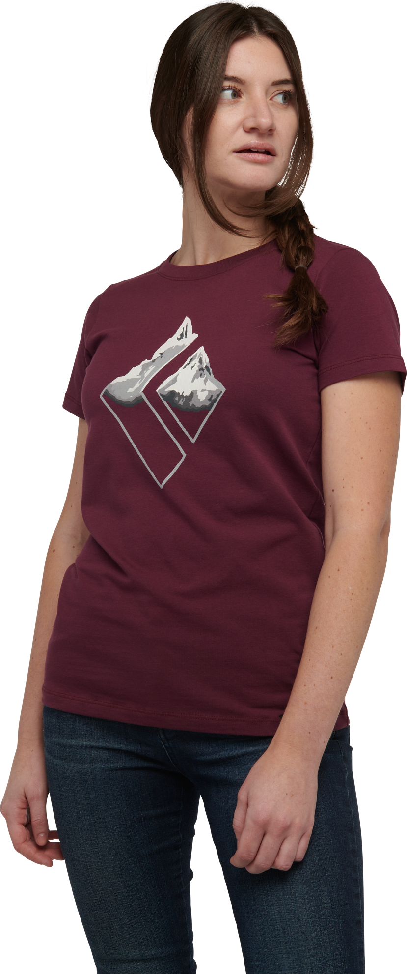 Women’s Mountain Logo Shortsleeve Tee Blackberry