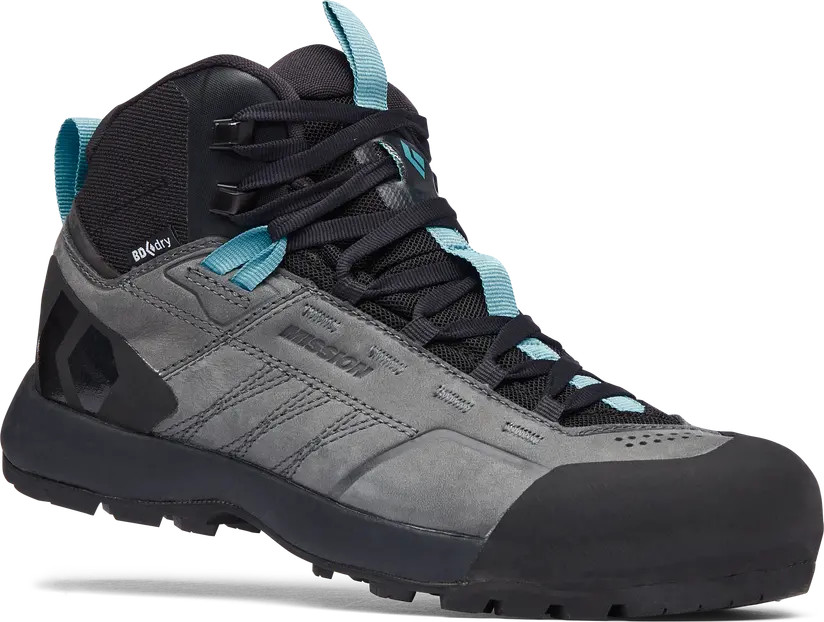 Black Diamond Women’s Misson Leather Mid WP Steel Grey/Costal Blue