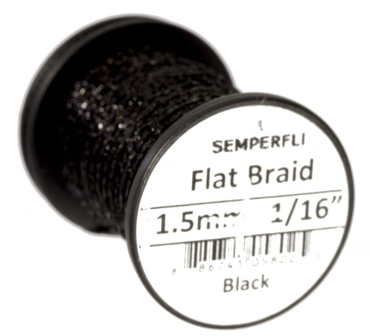 Semperfli Semperfli Flat Braid 1,5mm Silver Semperfli