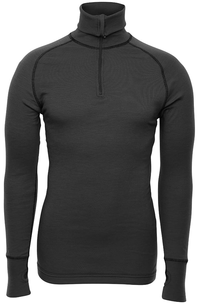 Brynje Unisex Arctic Zip Polo  Charcoal Brynje