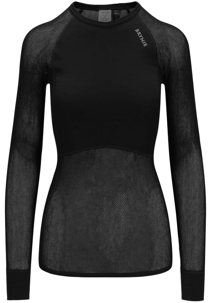 Brynje Women's Wool Thermo Light Long Sleeved Shirt Black Brynje