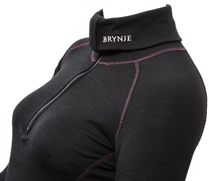 Brynje Women's Arctic Zip Polo Black Brynje